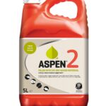 Aspen 2 alkylaatbenzine jerrycan van 5 liter voor 2-takt motoren van tuingereedschap en kettingzagen