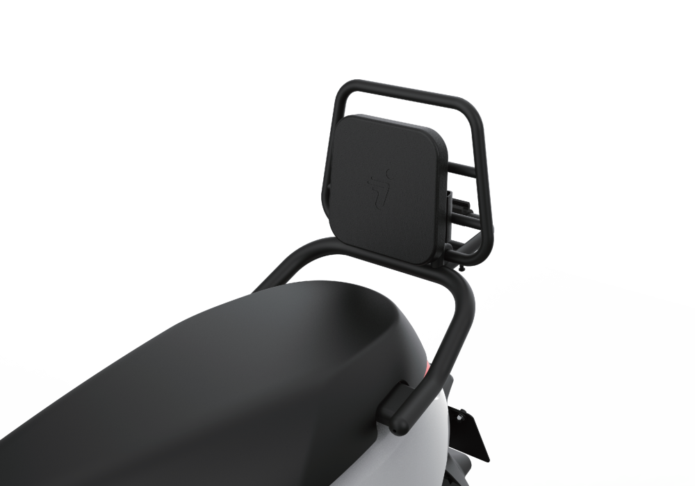 Zwarte bagagedrager inklapbaar met zwarte kussen