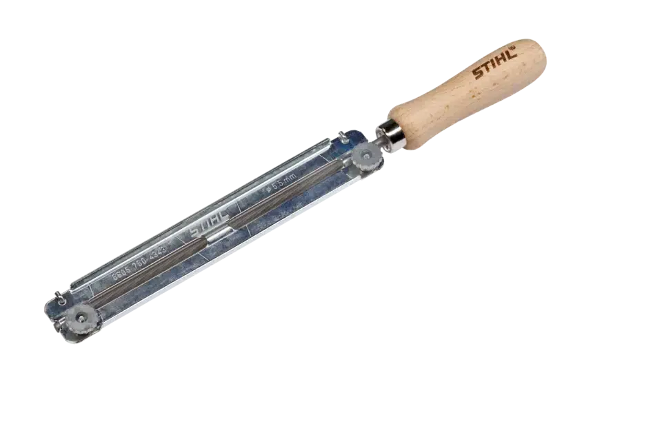 Vijlhouder, met ronde vijl, voor 1/4" en 3/8"-P-ketting, Ø 4,0 mm