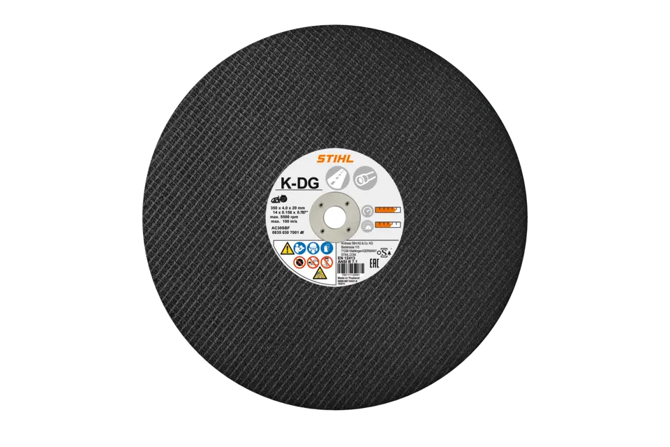 Kunsthars-doorslijpschijf, Ø 300 mm, asfalt, K-DG