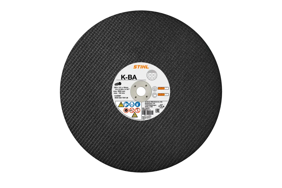 Kunsthars-doorslijpschijf, Ø 300 mm, steen, K-BA