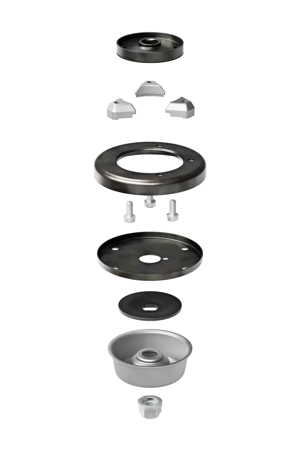 Montageset, voor grassnijblad en driehoeksmes
